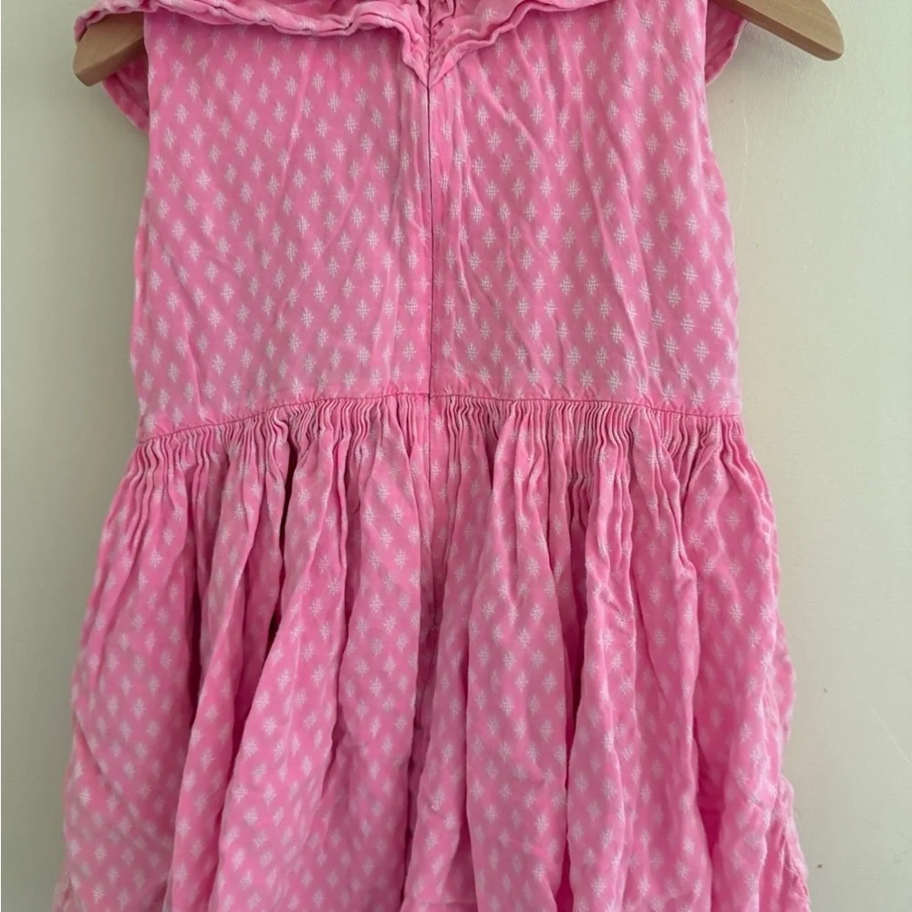 Morley Pink Sleeveless Ruffled Dress